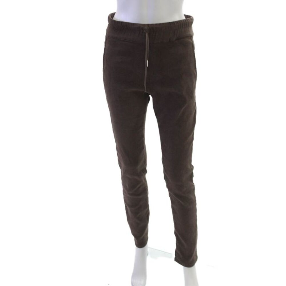Flog Women Joggers Drawstring Brown Cotton Lycra Size 30